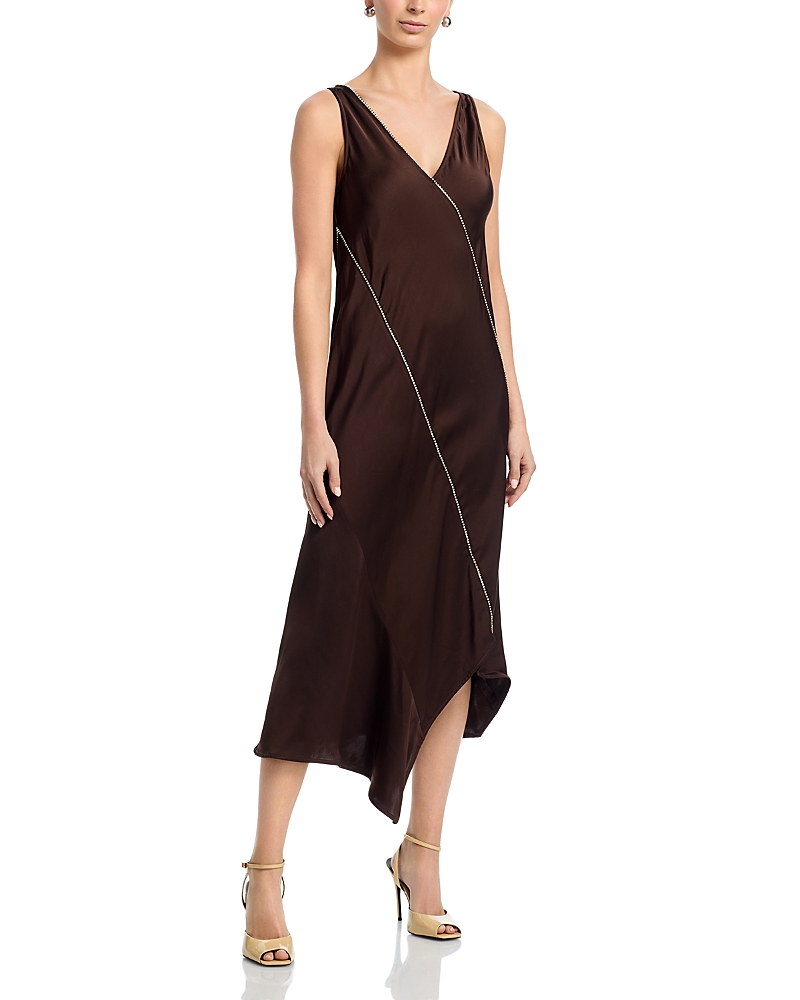 Jil Sander Sleeveless Asymmetric Midi Dress
