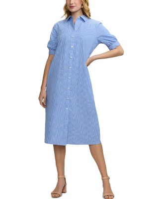 Esther Elbow Sleeve Stripe Dress