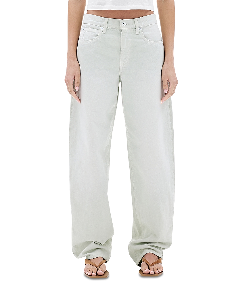 Slvrlake Tess Low Rise Relaxed Curve Jeans in Vintage Aloe