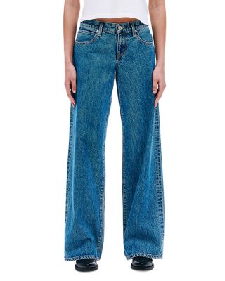 Lexi Low Rise Relaxed Wide Leg Jeans in Satisfaction 