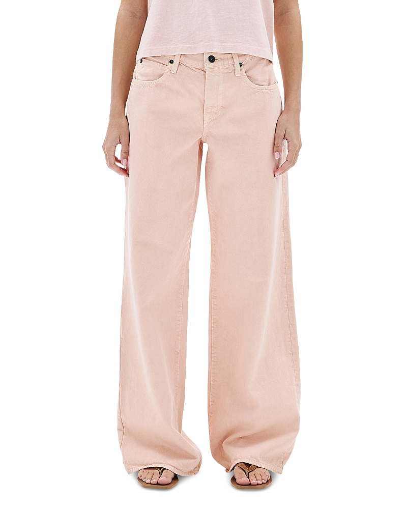 Slvrlake Mica Low Rise Relaxed Wide Leg Jeans in Desert Rose