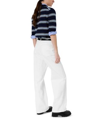 Aelina High Rise Straight Jeans in White