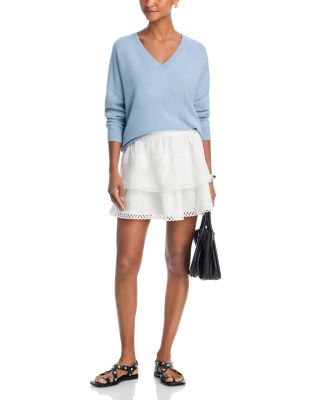 Embroidered Tier Mini Skirt - Exclusive