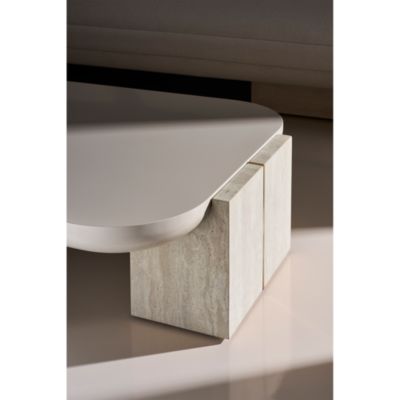 Overlap Rectangle Cocktail Table, Light