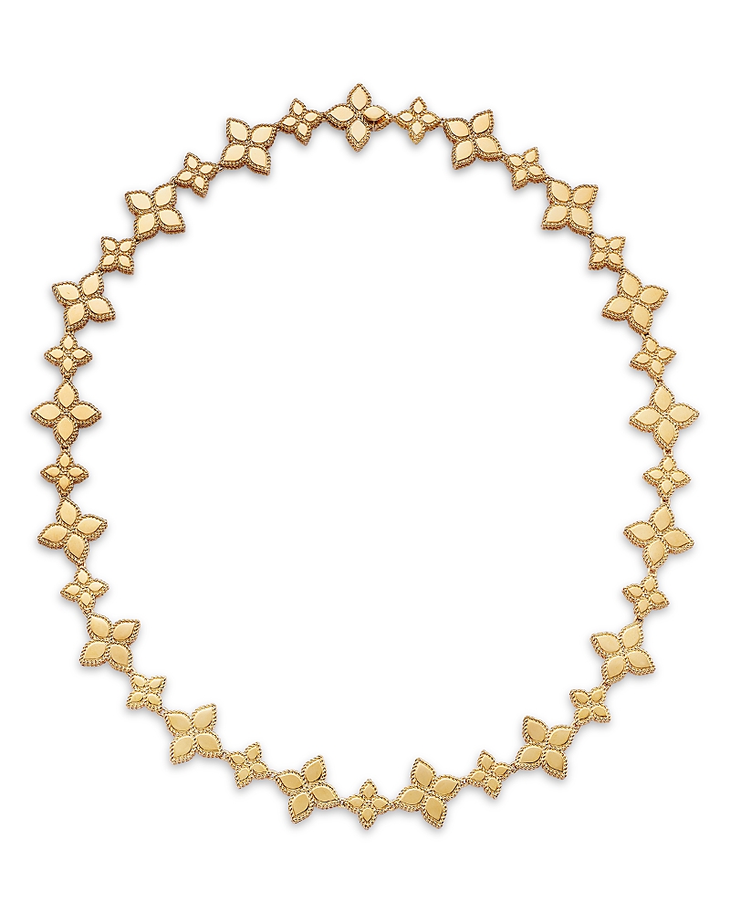Roberto Coin 18K Yellow Gold Princess Flower Collar Necklace, 18