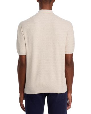 Chevron Quarter-Zip Sweater Polo