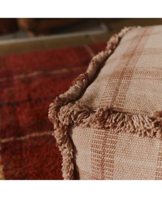 Tartan Handloom Pouf