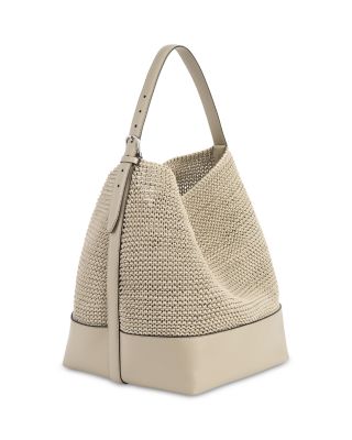 Woven Leather Tote Bag