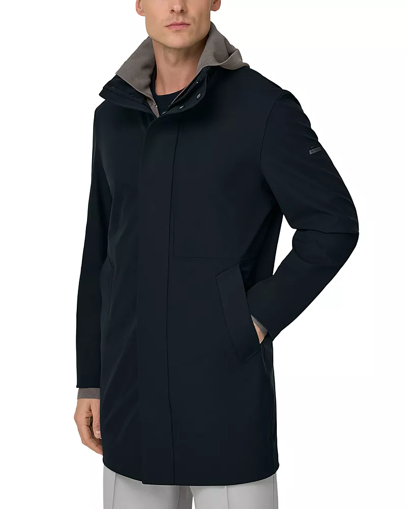 Boggi Milano B Tech Technical Fabric Car Coat