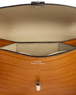 T-Lock Croco Embossed Leather Cardholder 