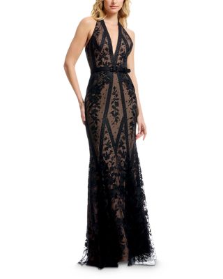 Devin Embroidered Halter Dress