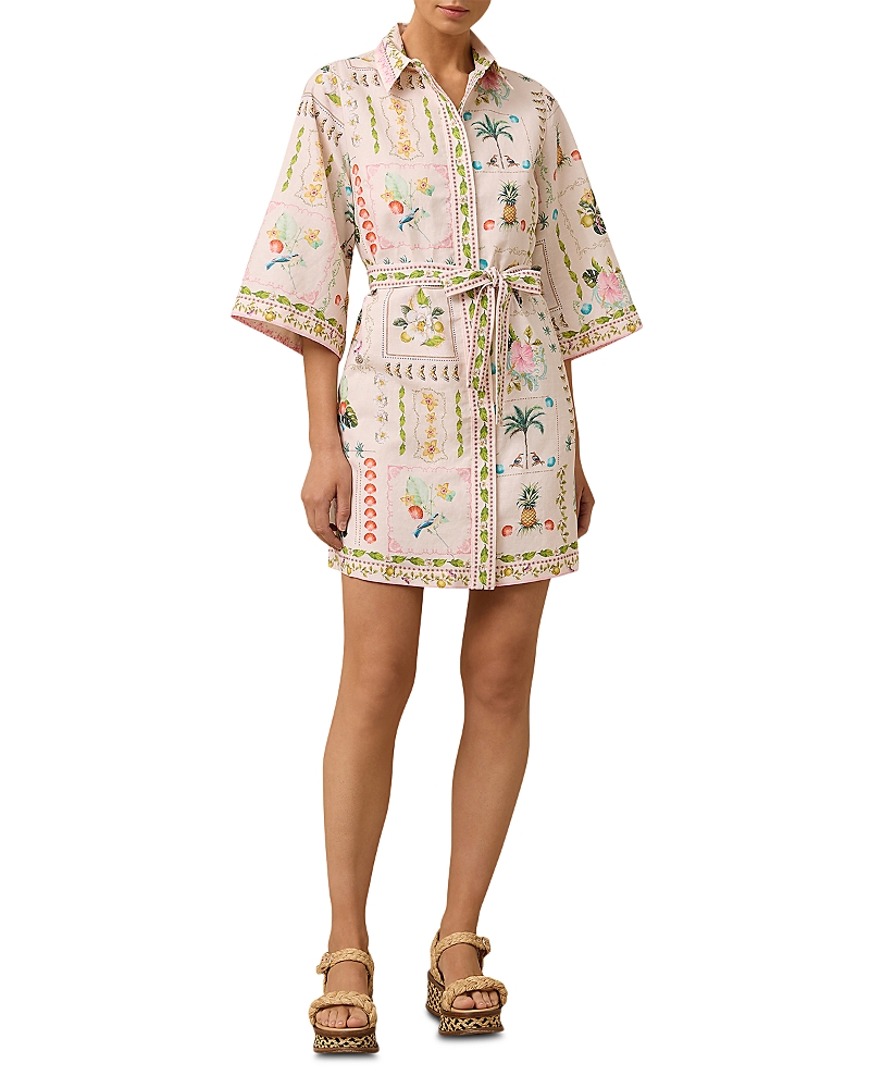 Monte & Lou Como Linen Shirt Dress