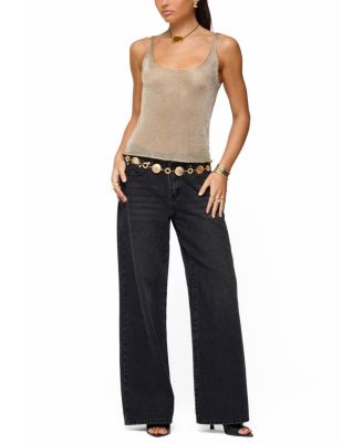 Meena Shiny Knit Tank Top