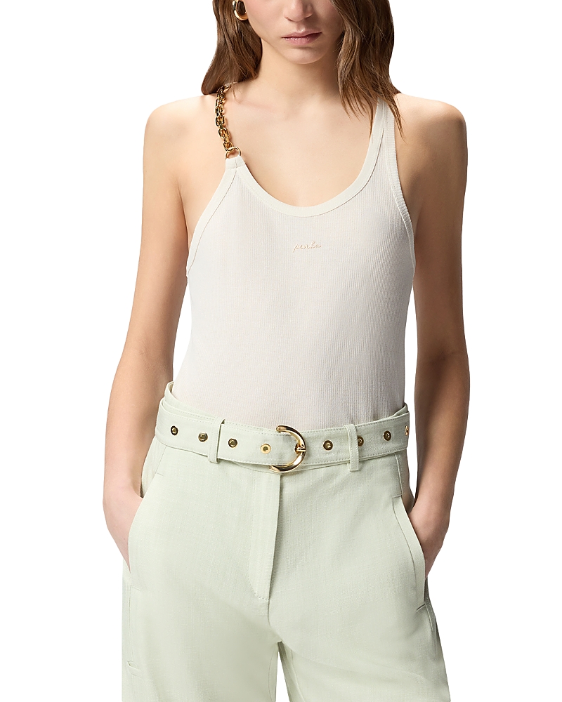 Pinko Charlene Chain Trim Tank Top
