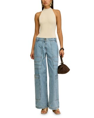 Wynn High Rise Wide Leg Jeans in Stone Wash