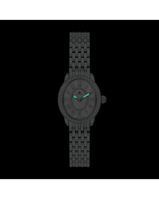 Serein Oval Diamond Stainless Steel Watch, 24mm x 27mm