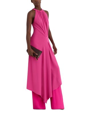 Maeve Drape Detail Occasion Midi Dress