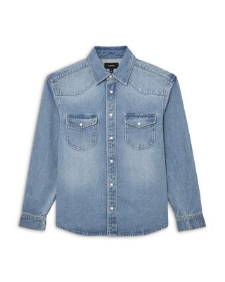 Finley Long Sleeve Washed Denim Overshirt