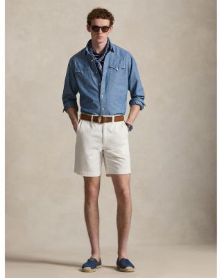 Classic Fit Chambray Western Shirt