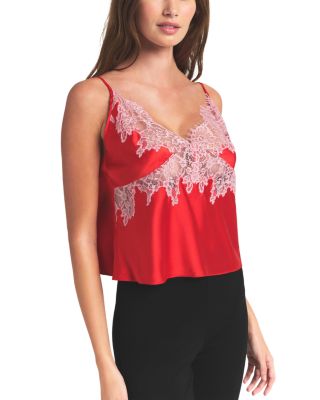 Silk Blend Lace Trim Camisole