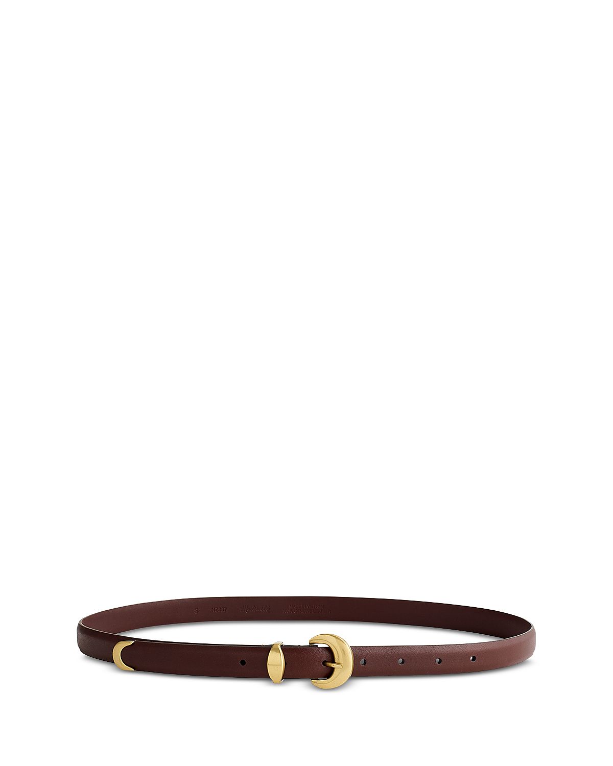 Madewell Women's Lucie Dome Buckle Suede Belt