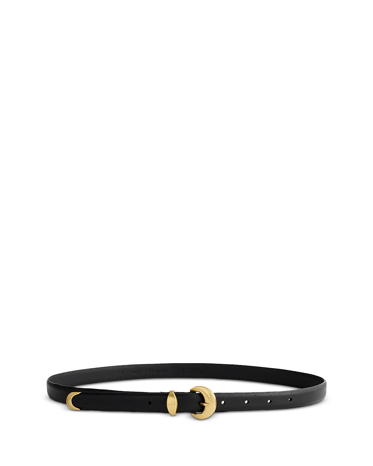 Madewell Women's Lucie Dome Buckle Suede Belt