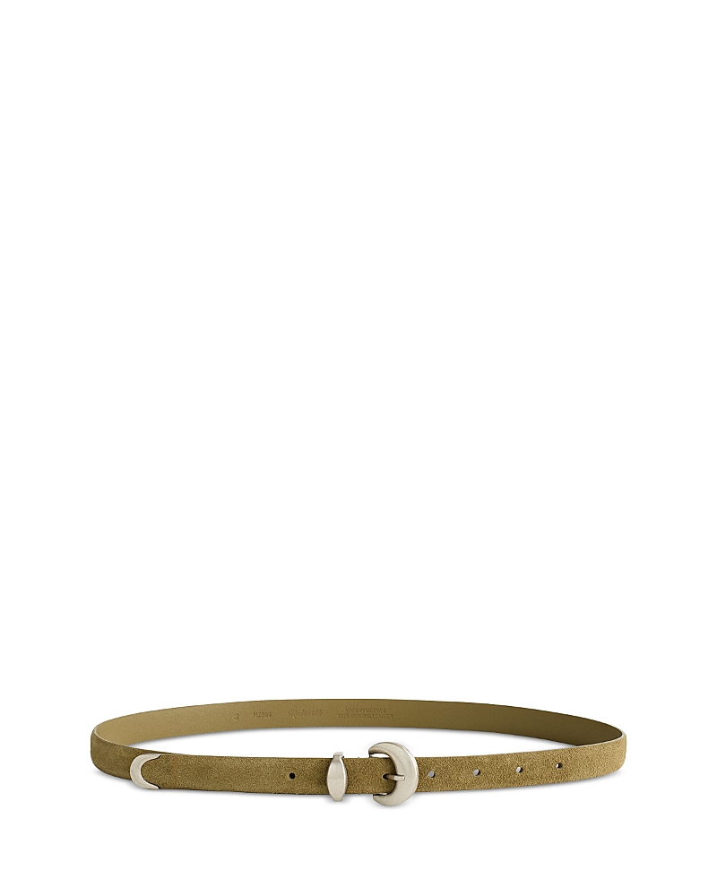 Madewell Women's Lucie Dome Buckle Suede Belt
