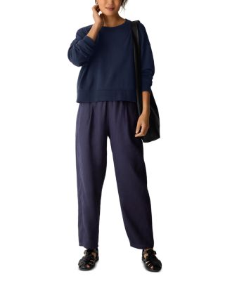 Petite Ankle Pleated Lantern Pants