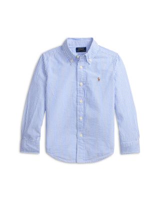 Boys' Striped Cotton Seersucker Shirt - Little Kid