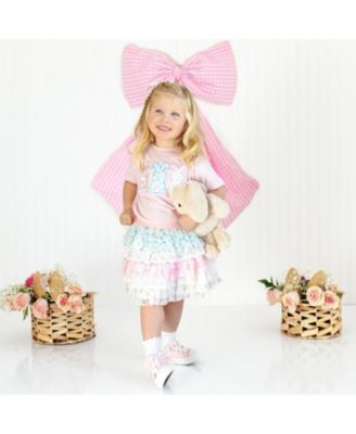 Girls' Floral Bunny Patch Easter Short Sleeve T-Shirt - Big Kid