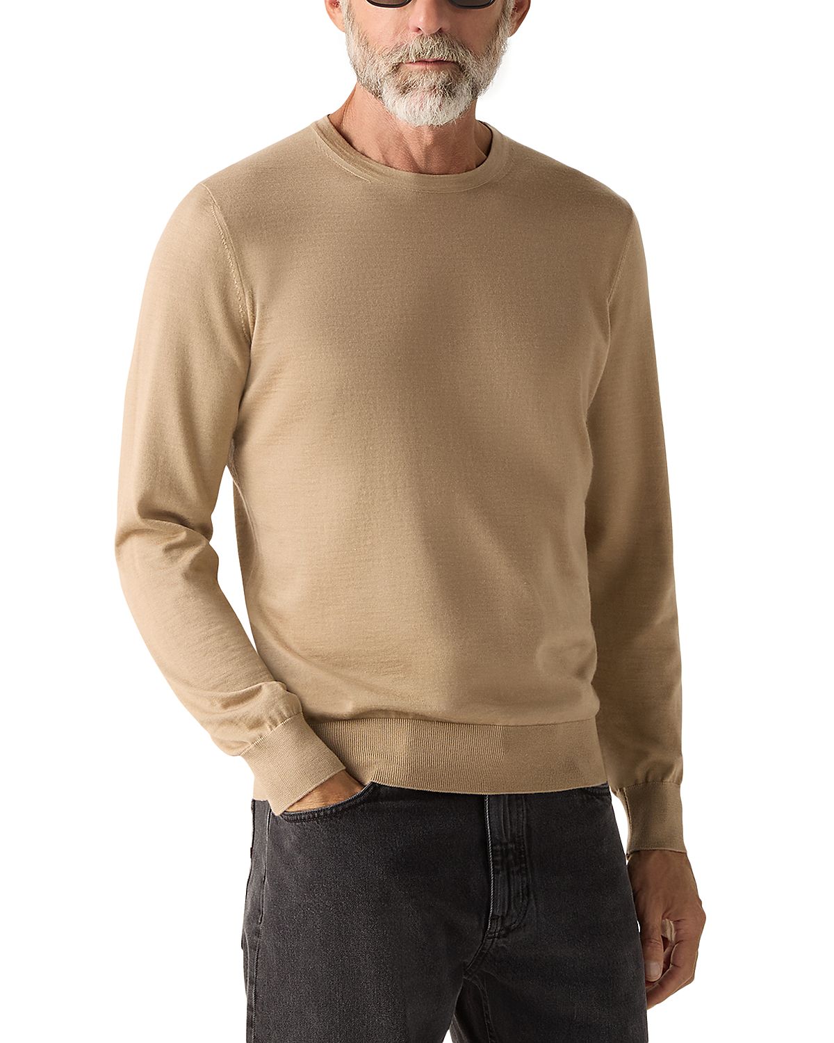 Zegna Cashseta Cashmere & Silk Crewneck Sweater