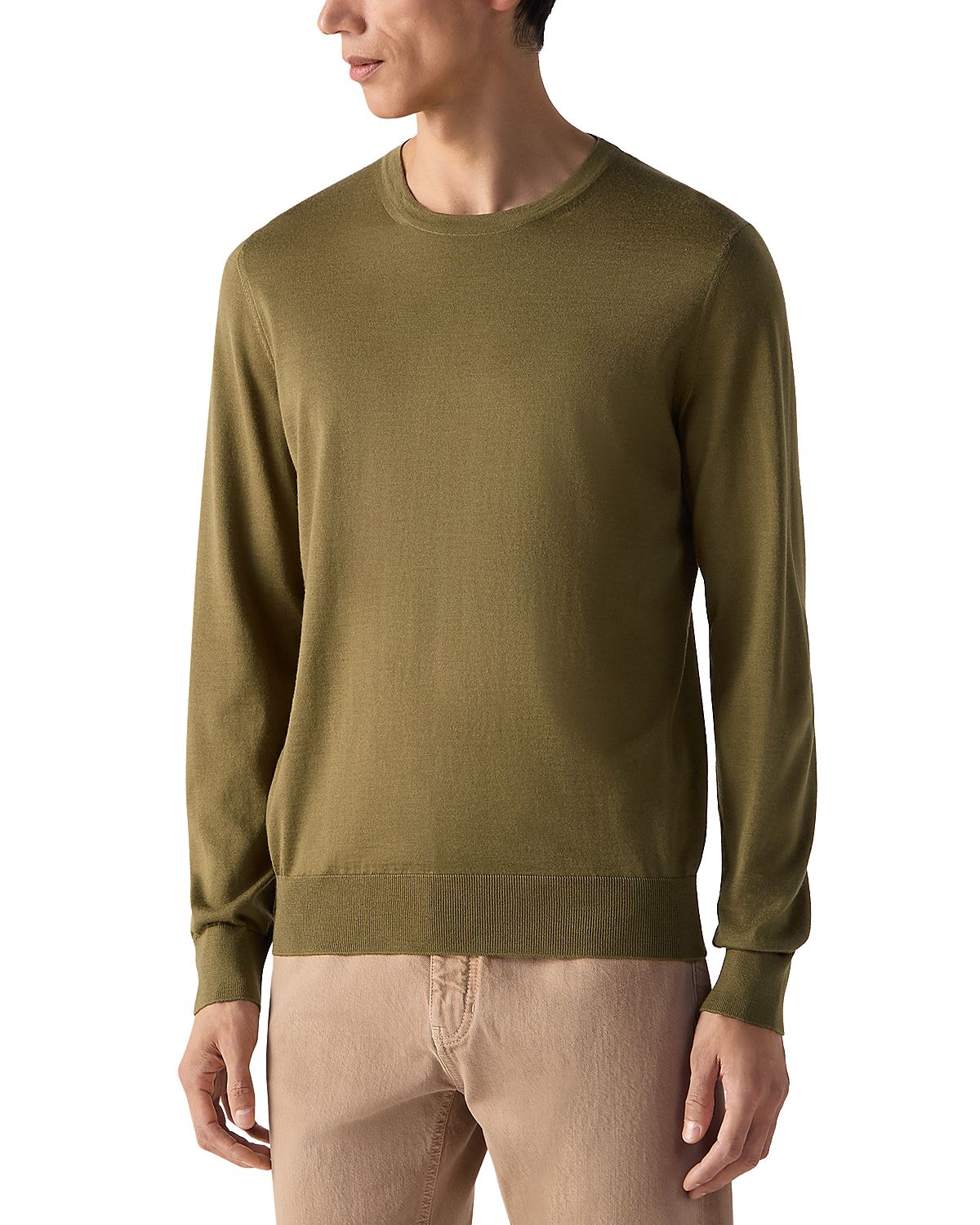 Zegna Cashseta Cashmere & Silk Crewneck Sweater
