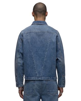 Striped Denim Work Jacket