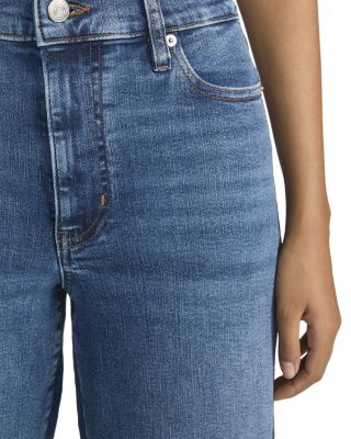 Le Pixie Slim Palazzo High Rise Jeans in Canals Raw