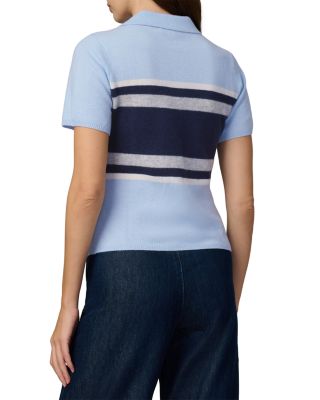 The Cashmere Short Sleeve Rugby Polo Sweater