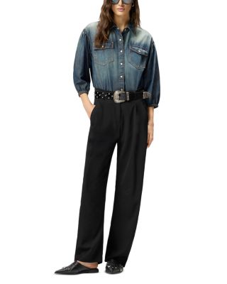 Danae Light Denim Fluid Blouse