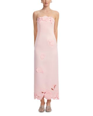 Rayna Appliqu&eacute; Bustier Maxi Dress