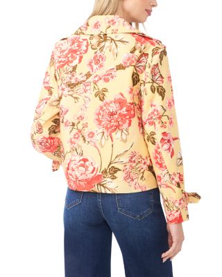 Leah Linen Hip Length Trench Jacket