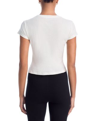 Pointelle Cap Sleeve Top