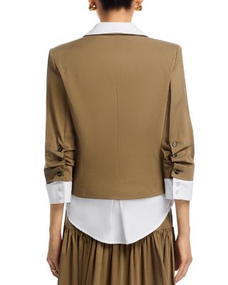 Peri Ruched Sleeve Jacket