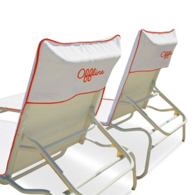 Ducap Reserved Embroidered Lounge Chair Cover