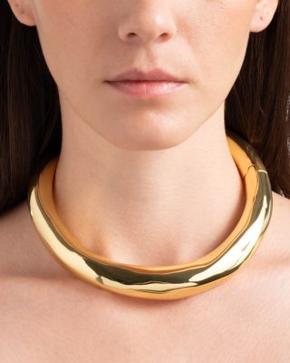 Molten Structured Collar Necklace, 4.5"