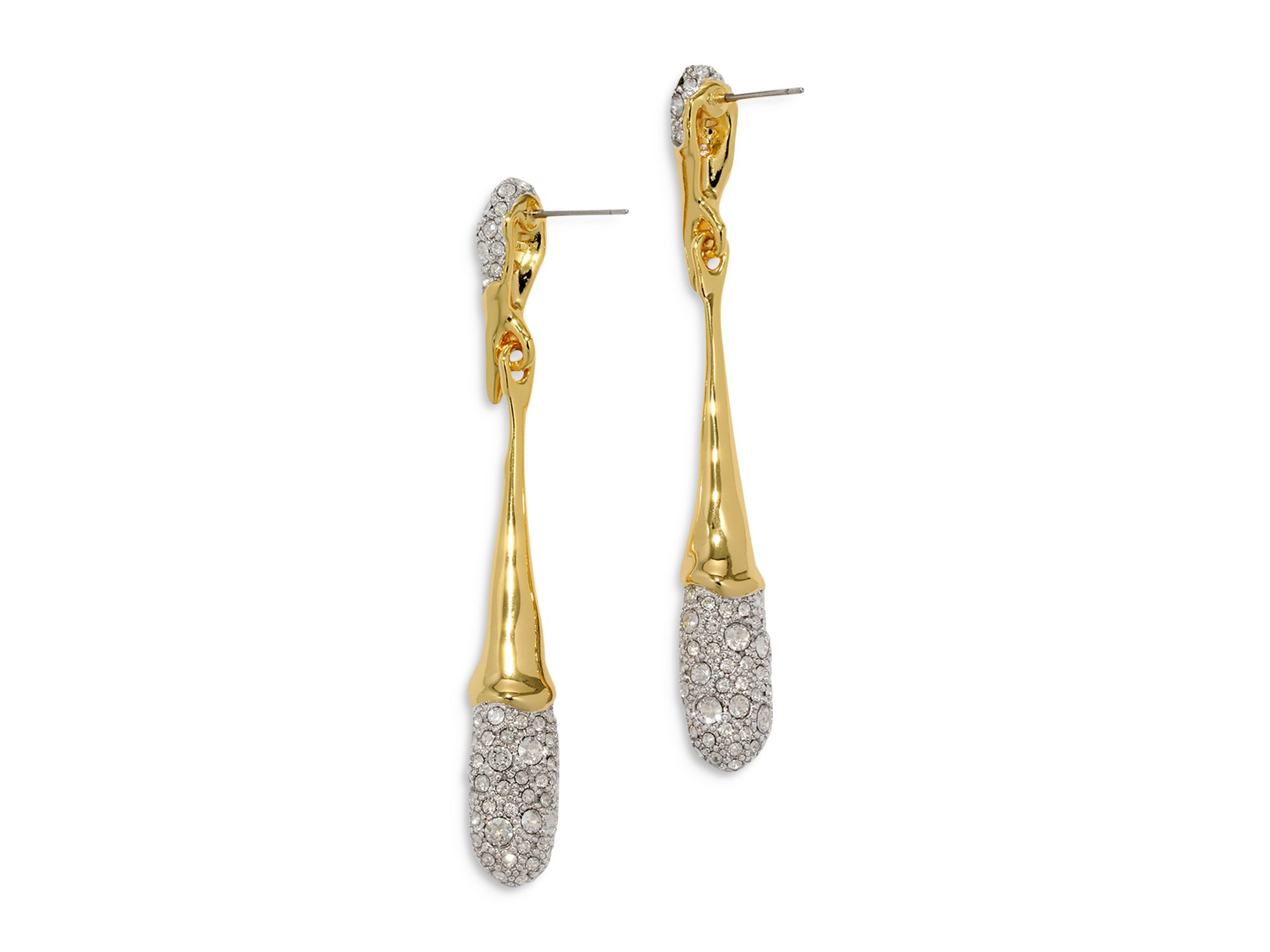 Solanales Crystal Tear Drop Earrings — Image 3