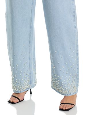 Pearl High Rise Wide Leg Jeans in Sulphur Spring