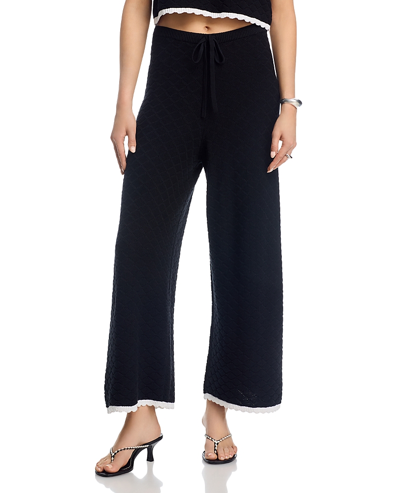 French Connection Teddy Diamond Knit Cropped Pants