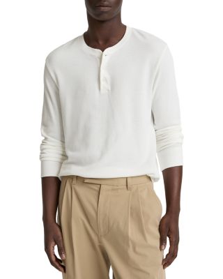 Jacquard Rib Long Sleeve Henley