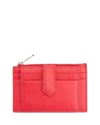 Zippered Compact Card Case Wallet