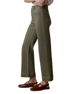 Stretch Terry Patch Pocket Ankle Pants