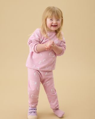 Girls' Unicorn Print Sweatshirt & Jogger Set - Baby