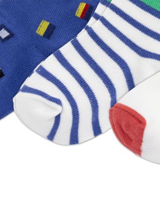 Boys' Sailing Bear Socks, 3 Pack - Baby